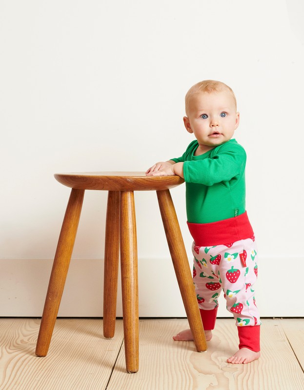 TRYOGSTRAW Organic Strawberry Flower Yoga Pants